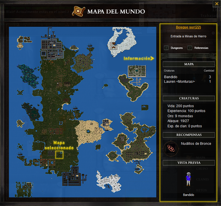 Interactive map